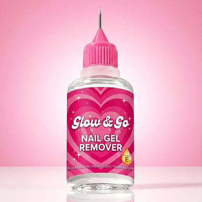ACETONE FREE + VITAMIN E Glow & Go Nail Gel Remover 30ml