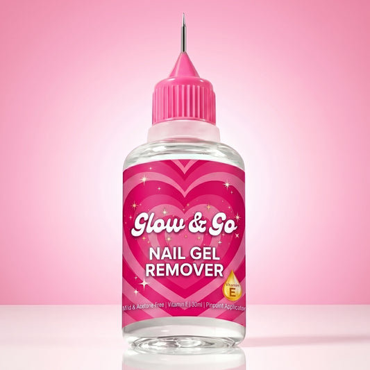 ACETONE FREE + VITAMIN E Glow & Go Nail Gel Remover 30ml