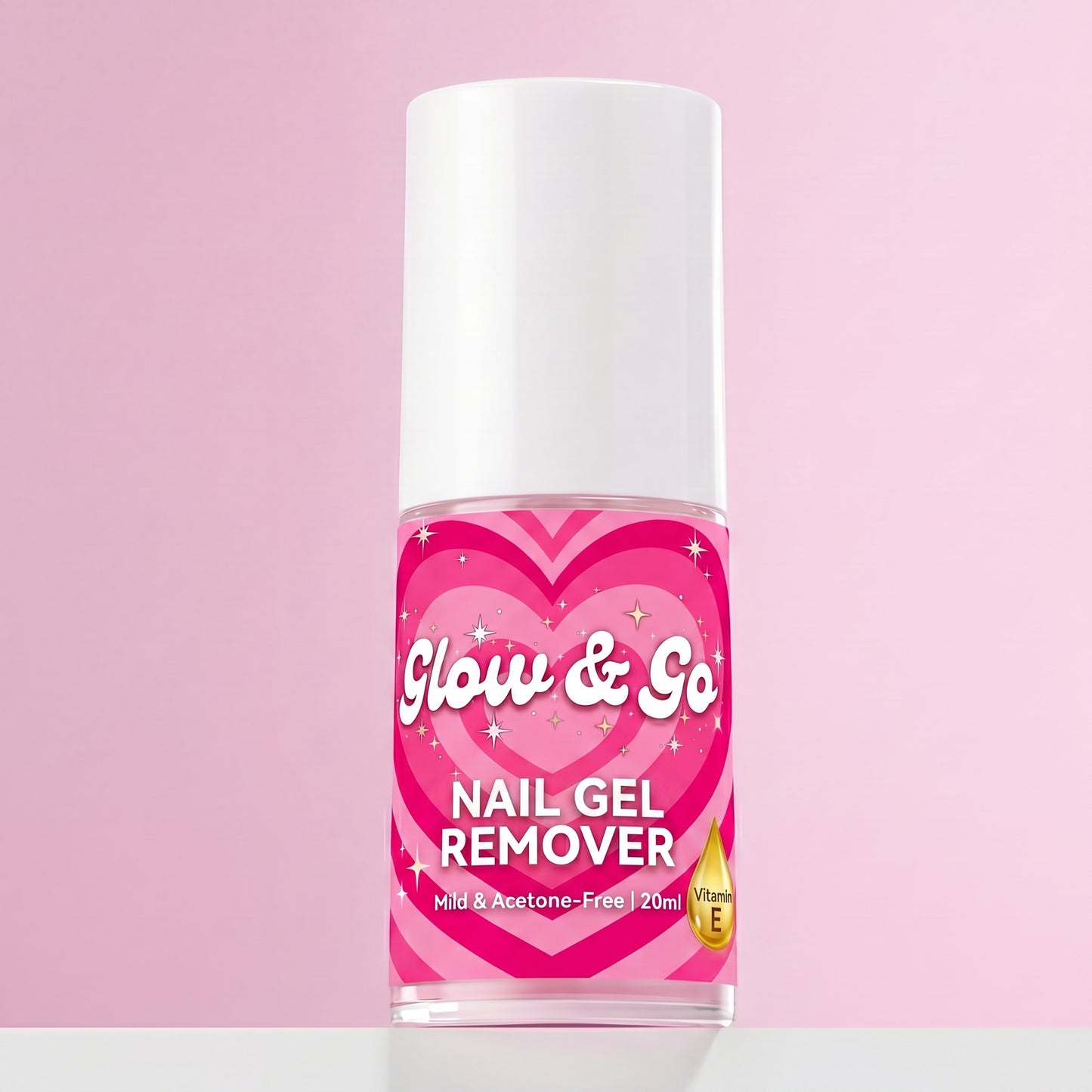 ACETONE FREE + VITAMIN E Glow & Go Solid Tip Gel Spray Remover 20ml