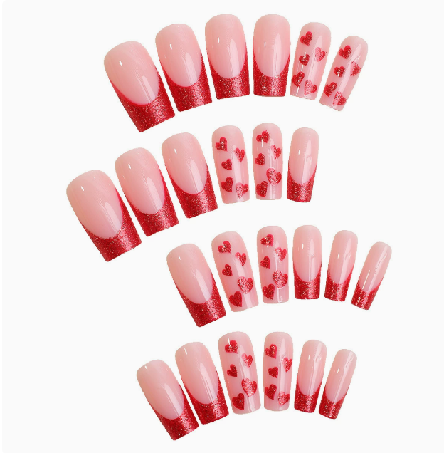Red Heart French press-on nails set