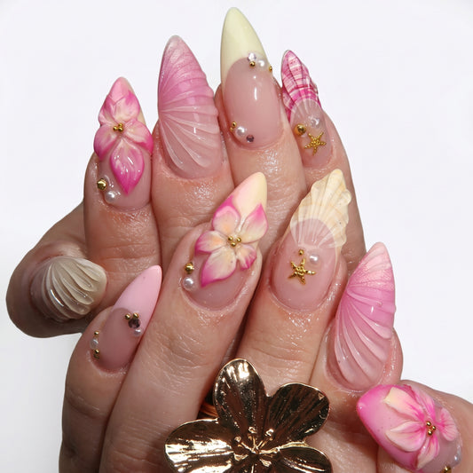 Seashell Mermaid Nails