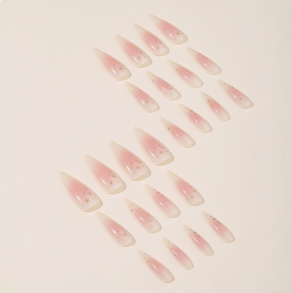 Star Stiletto press-on nails set