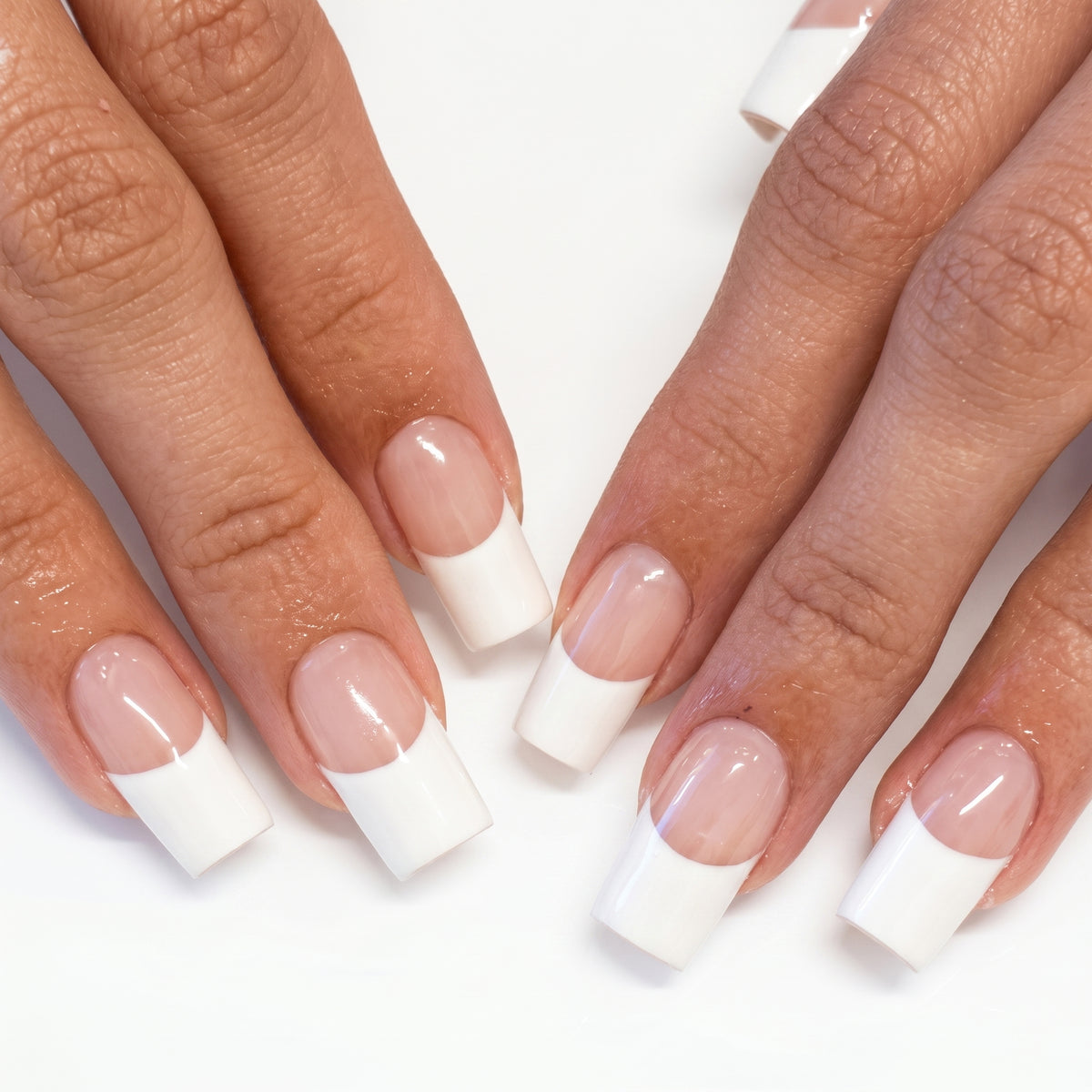 Classic White French Tip Nails