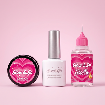 Glow & Go Refill Trio — Gel + Base Coat + Remover